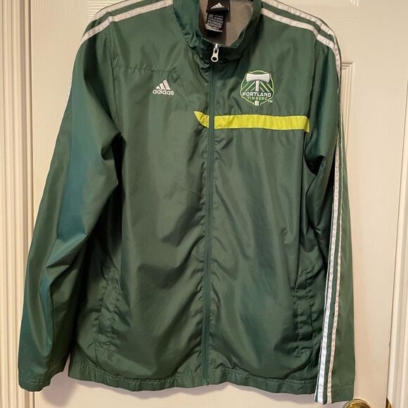 Adidas Kids Portland Timbers Track Jacket Windbreaker 18 - Picture 1 of 14